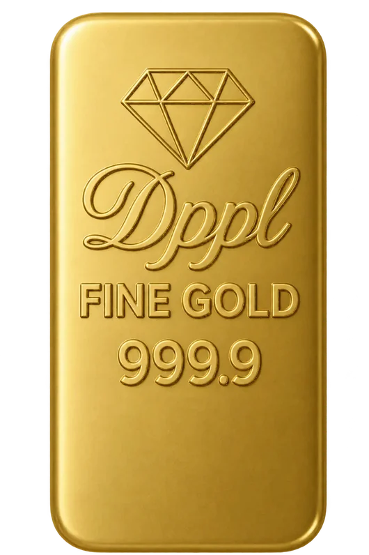 Diamond Palace Pvt. Ltd. fine gold bar, 999.9 24 carat